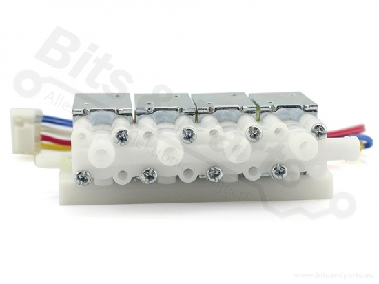 Water valve four-way 12VDC
